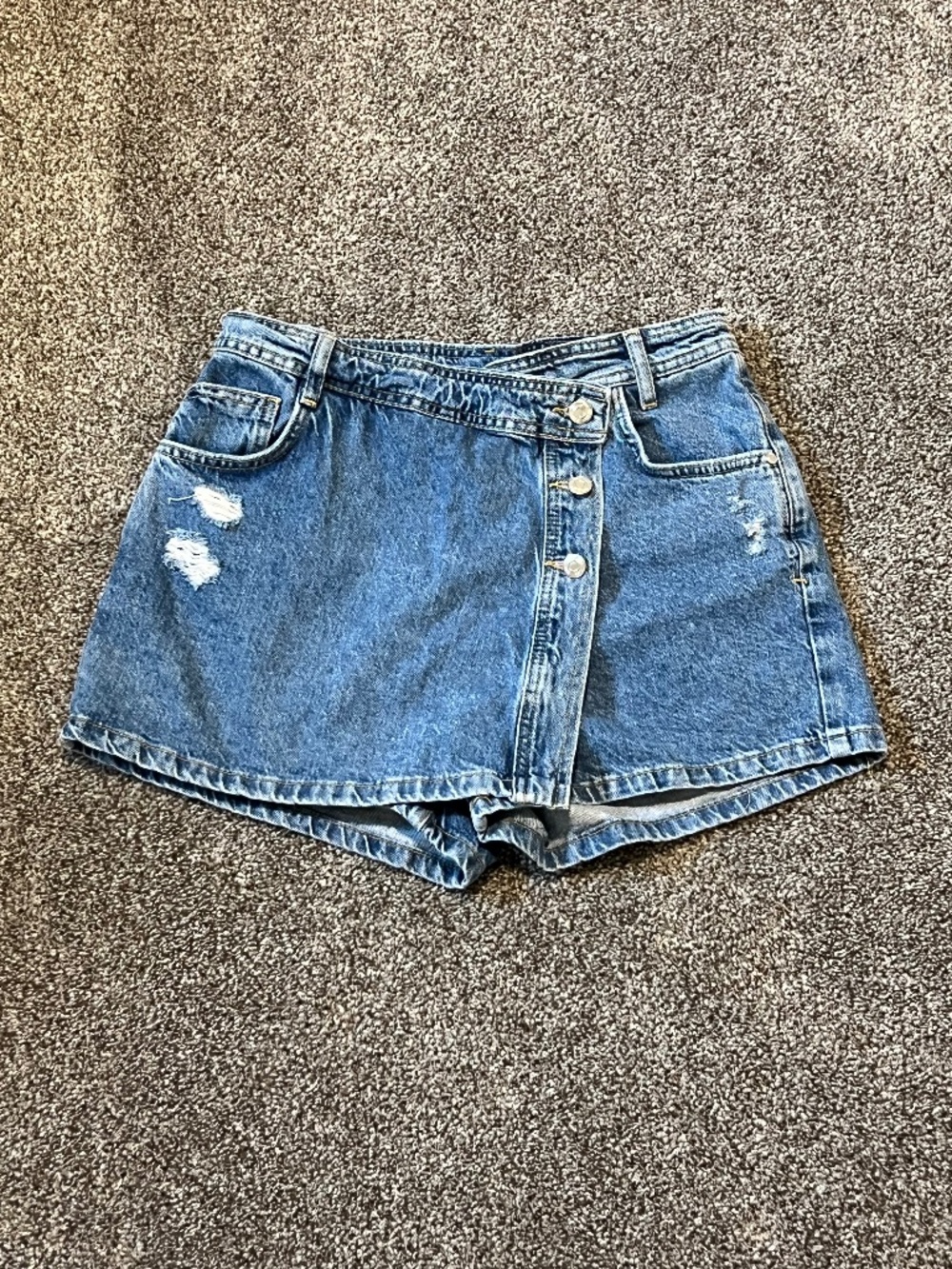 Zara Wrap Denim Skort Size 28